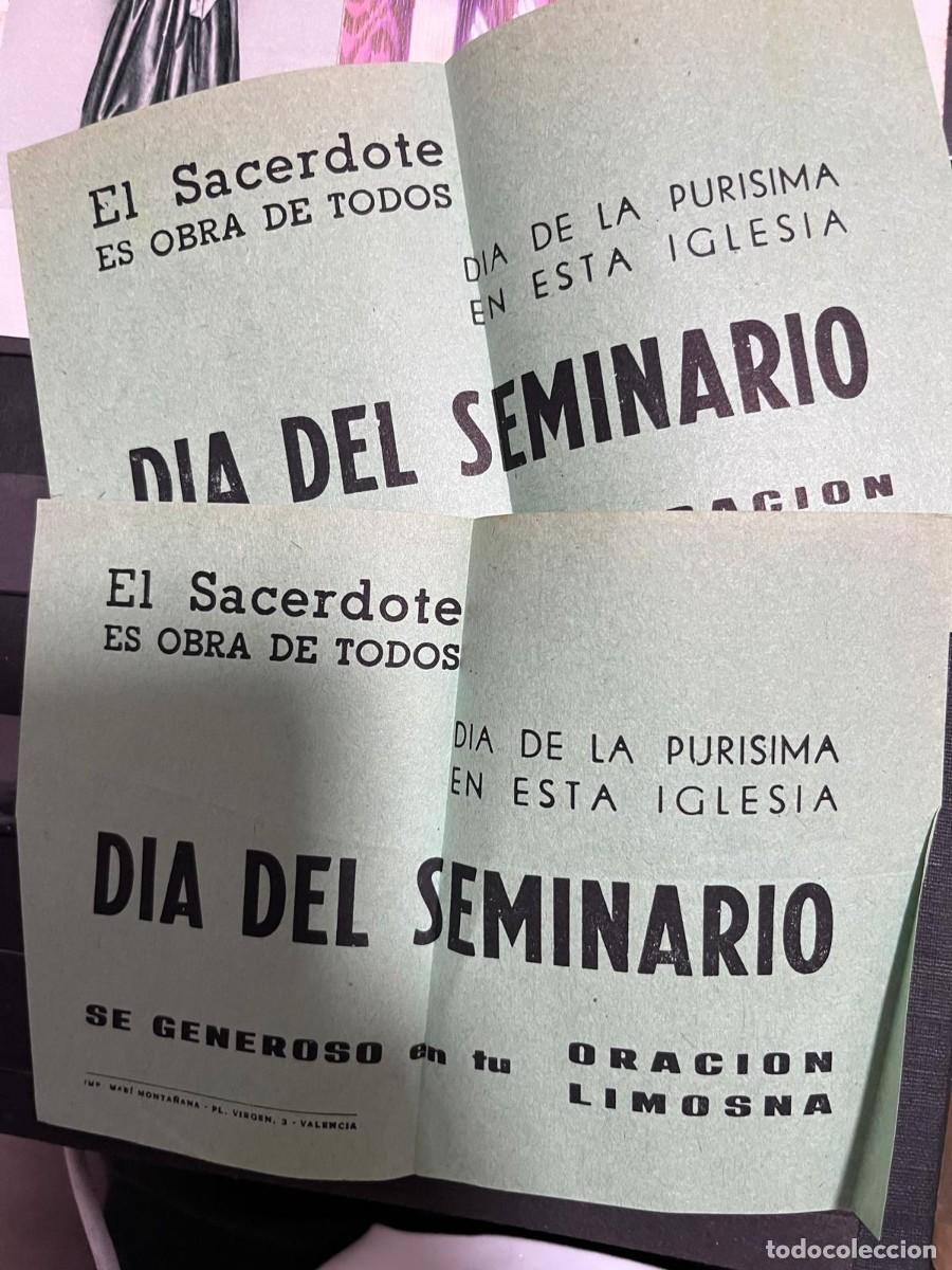 Otros Art&iacute;culos de Coleccionismo en Papel: DOS PAPELETAS El Sacerdote ES OBRA DE TODOS DIA DE LA PURISIMA EN ESTA IGLESIA DIA DEL SEMINARIO