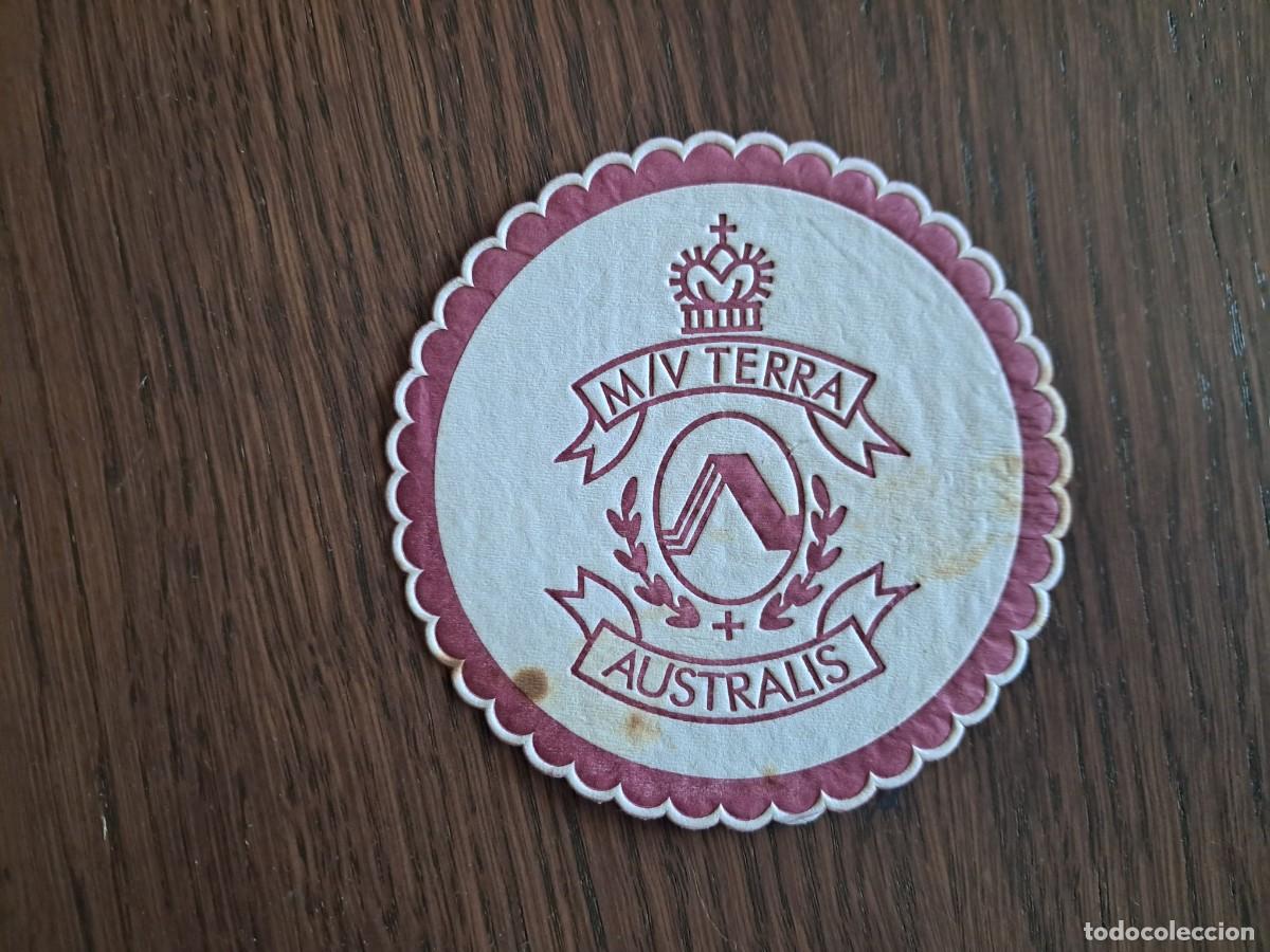 Otros Art&iacute;culos de Coleccionismo en Papel: posavasos de publicidad, M/V Terra, Australis.