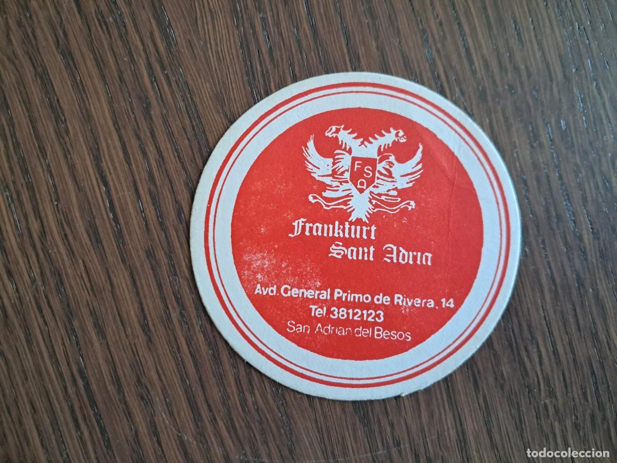 Otros Art&iacute;culos de Coleccionismo en Papel: posavasos de publicidad, Frankfurt Sant Adri&agrave;. Sant Adri&agrave; del Besos, Catalu&ntilde;a.