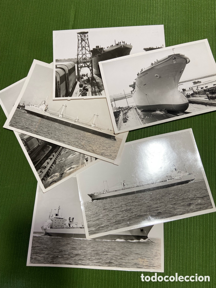 Otros Art&iacute;culos de Coleccionismo en Papel: Fotos E.N. BAZ&Aacute;N, botadura y otros momentos. Buques Mar Mediterr&aacute;neo, Santa Fe II, Chaco, etc&hellip;