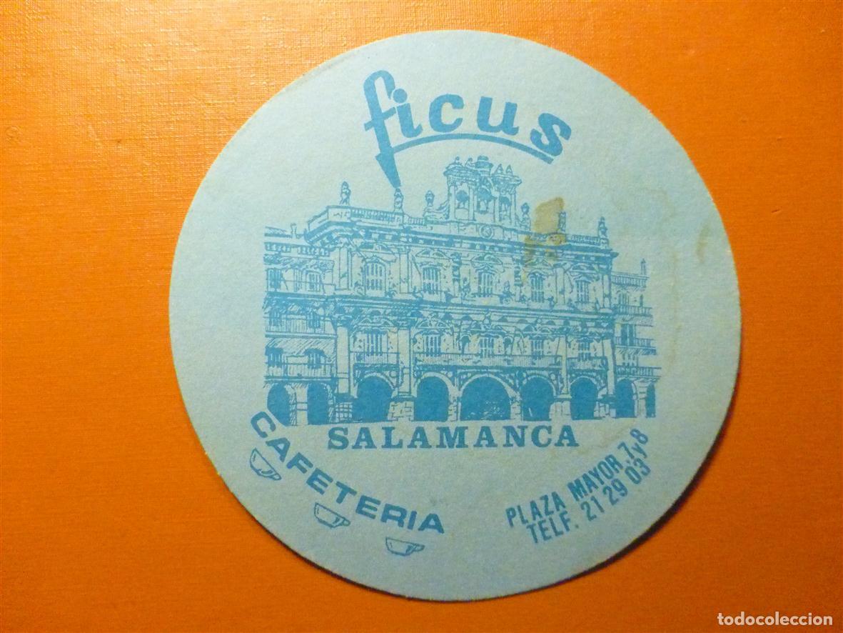 Otros Art&iacute;culos de Coleccionismo en Papel: Posavasos Disco-Bar - Pub - Cafeter&iacute;a Ficus - Plaza Mayor, 7 y 8 - Salamanca -