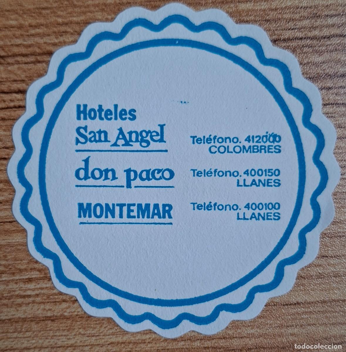 Sammelleidenschaft Andere Papierartikel: Posavasos Hotel San &Aacute;ngel / Don Paco / Montemar - Colombres / Llanes (Asturias)
