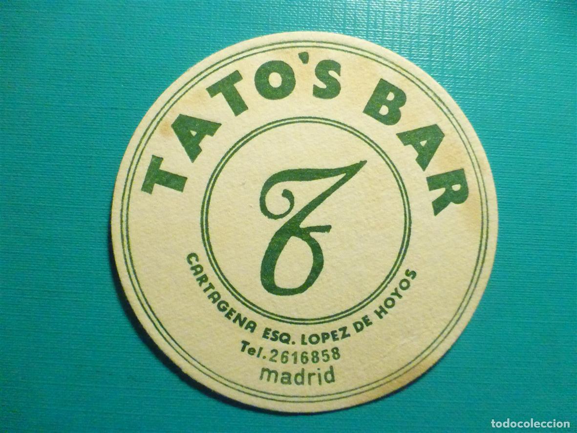 Otros Art&iacute;culos de Coleccionismo en Papel: Posavasos Disco-Bar - Pub - Tato&acute;s Bar - Cartagena Esquina Lopez de Hoyos - Madrid