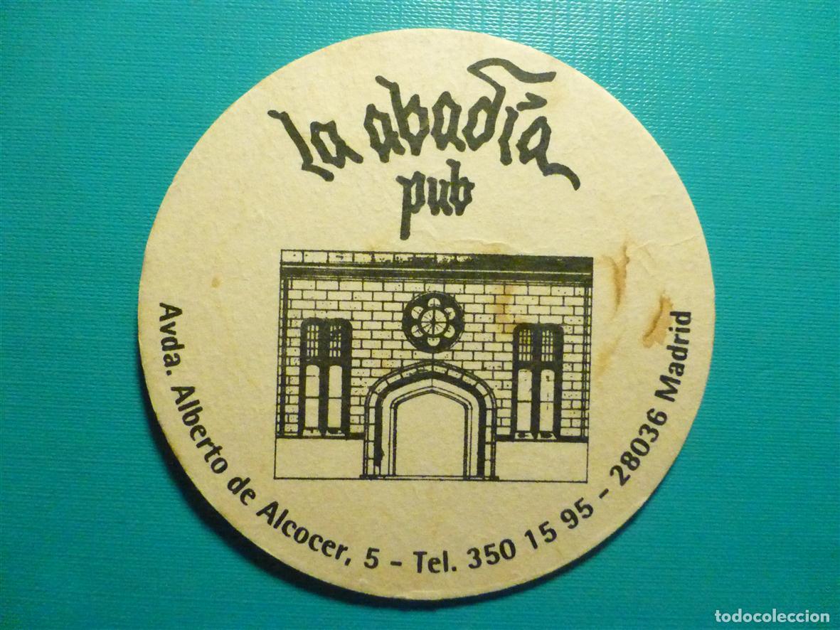 Otros Art&iacute;culos de Coleccionismo en Papel: Posavasos Pub - Disco-Bar - Pub La Abad&iacute;a - Avd. Alberto Alcocer, 5 - Madrid