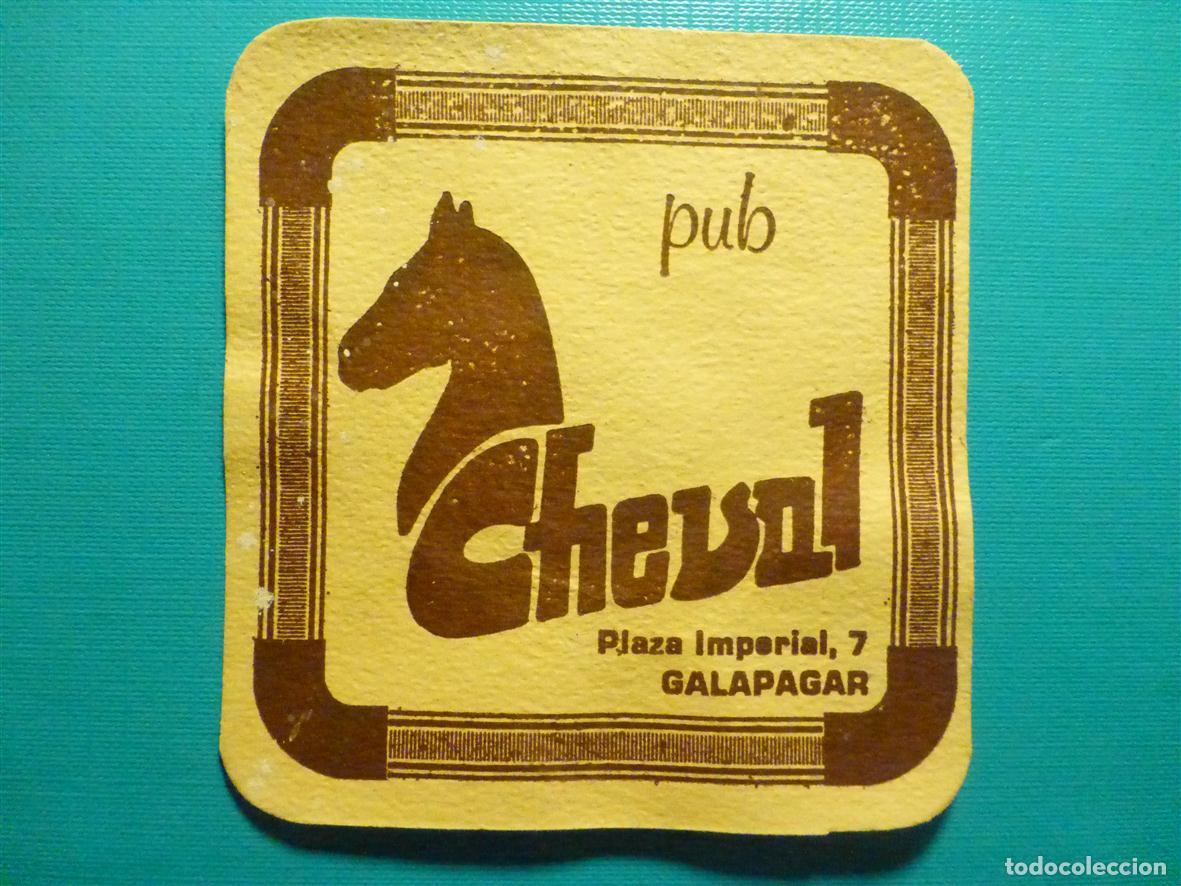 Otros Art&iacute;culos de Coleccionismo en Papel: Posavasos Disco-Bar - Pub - Cheval - Plaza Imperial, 7 - Galapagar - Madrid
