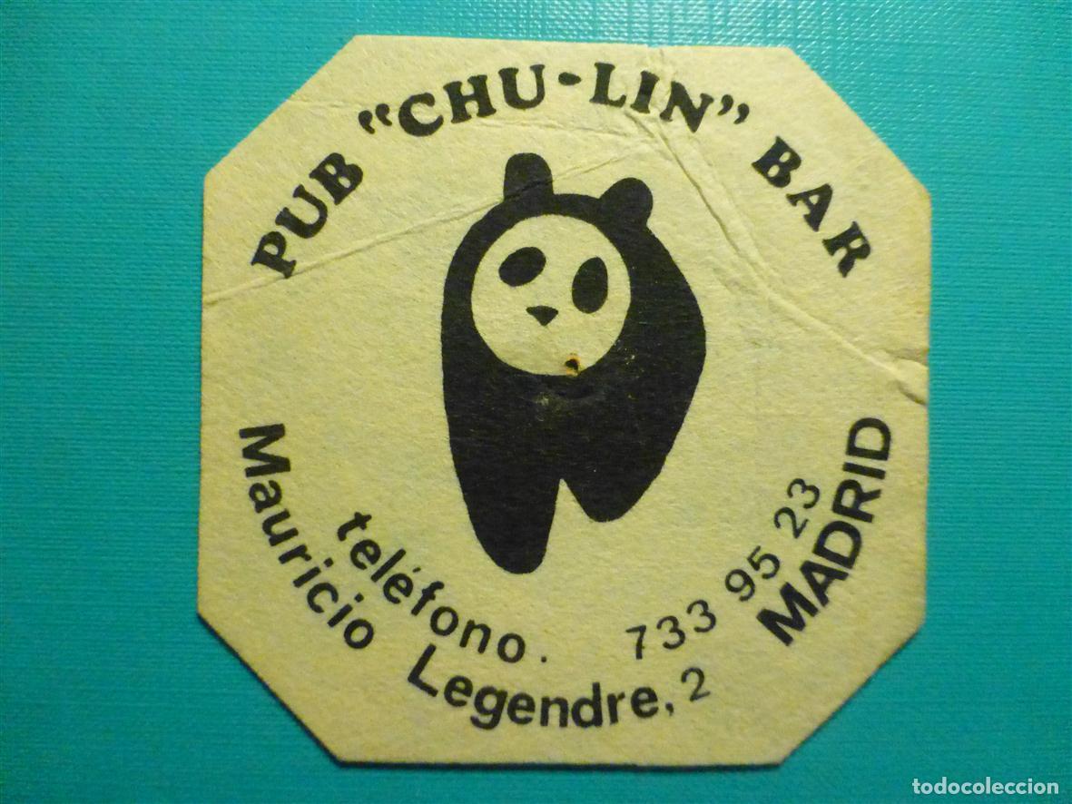 Otros Art&iacute;culos de Coleccionismo en Papel: Posavasos Disco-Bar - Pub - Chu-lin - Mauricio Legendre, 2 - Madrid