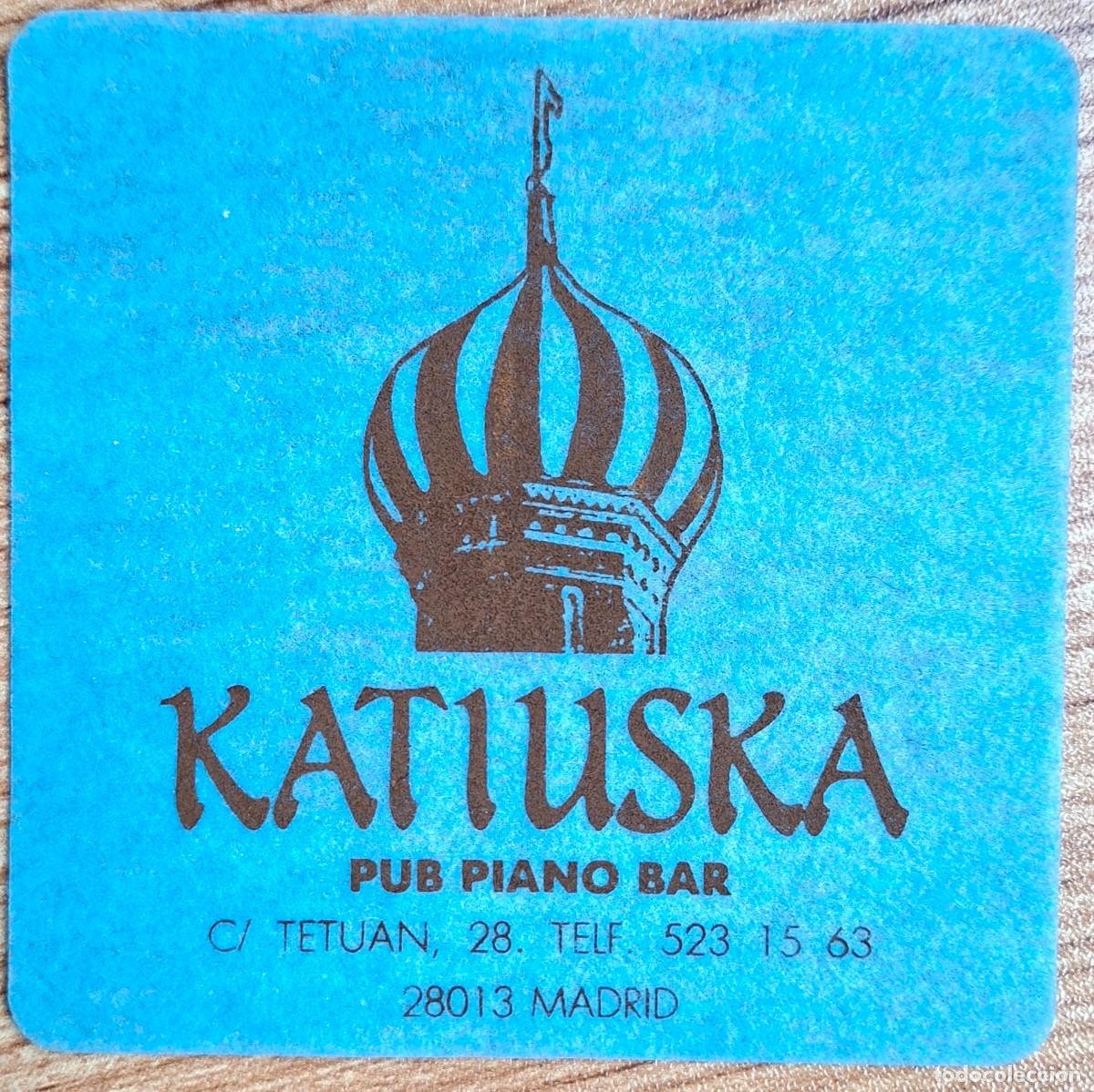 Otros Art&iacute;culos de Coleccionismo en Papel: Posavasos Pub Piano Bar Katiuska - Madrid
