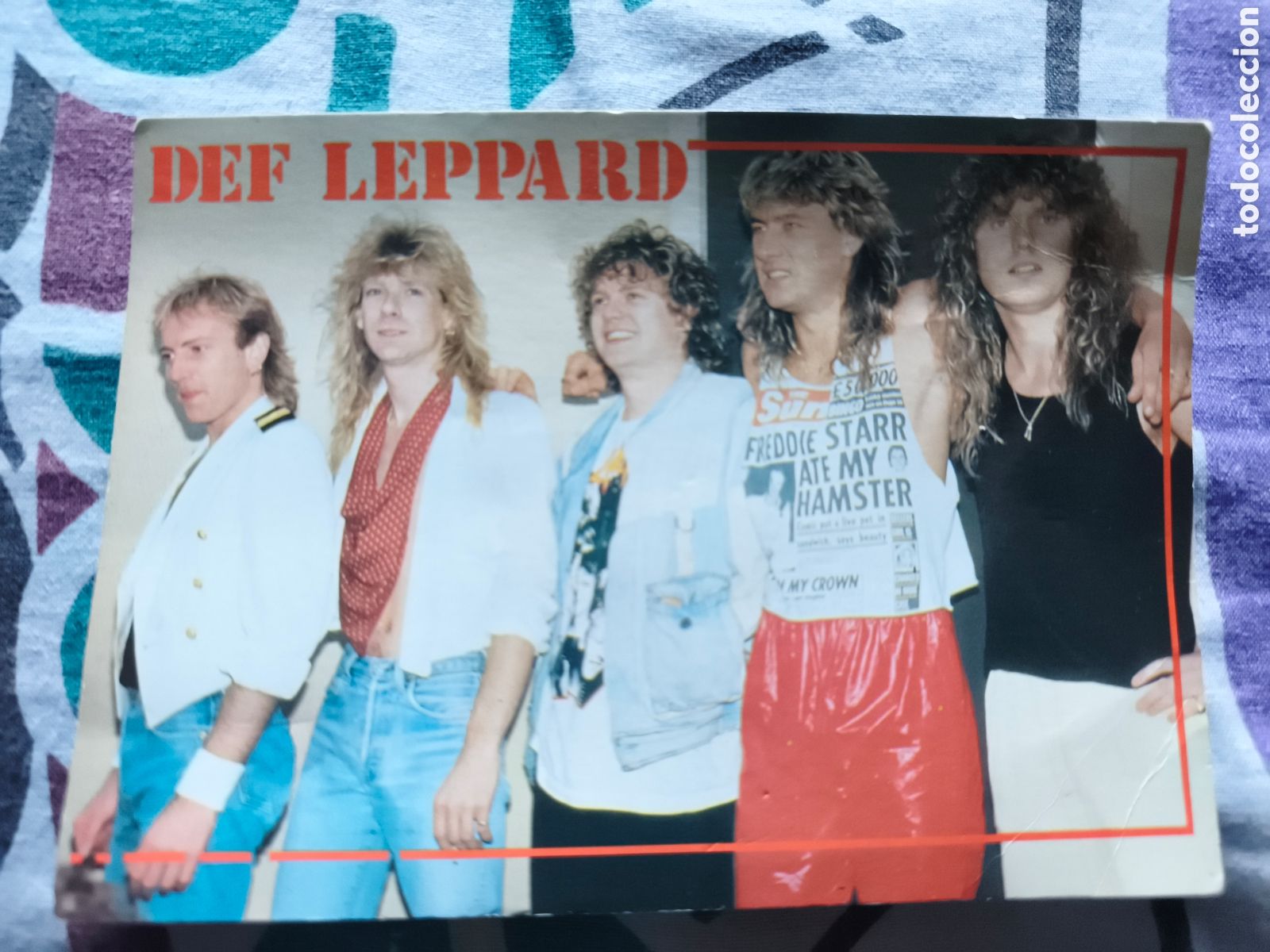 Otros Art&iacute;culos de Coleccionismo en Papel: POSTAL DEF LEPPARD ANABAS 1988.