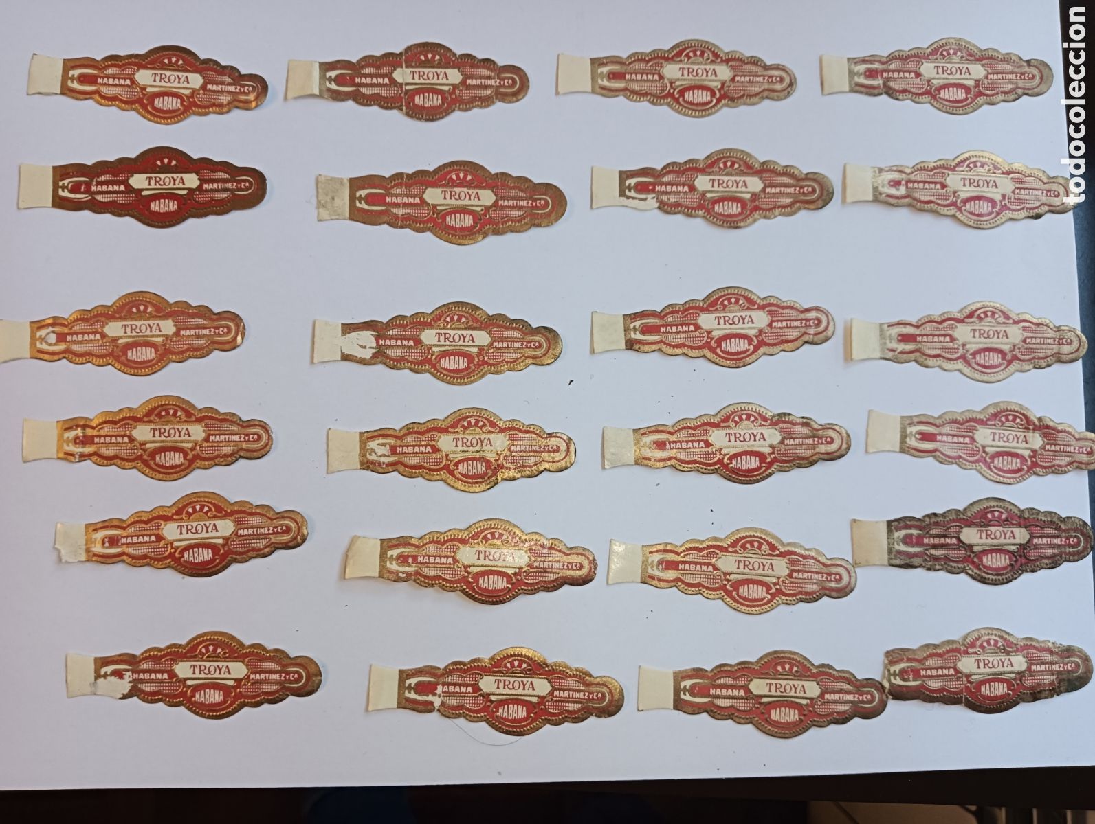Otros Art&iacute;culos de Coleccionismo en Papel: VITOLAS PUROS ANILLAS TROYA HABANA 24 VITOLAS