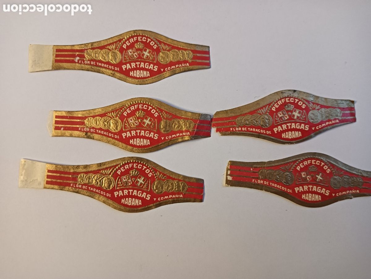 Otros Art&iacute;culos de Coleccionismo en Papel: VITOLAS PERFECTOS HABANA FLOR DE TABACOS DE PARTAGAS Y COMPA&Ntilde;IA.