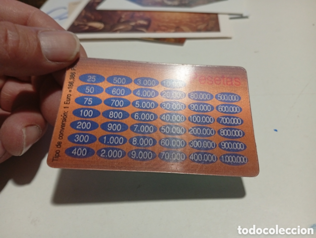 Otros Art&iacute;culos de Coleccionismo en Papel: Tarjeta conversor pesetas euros, Caixa Rural Burriana