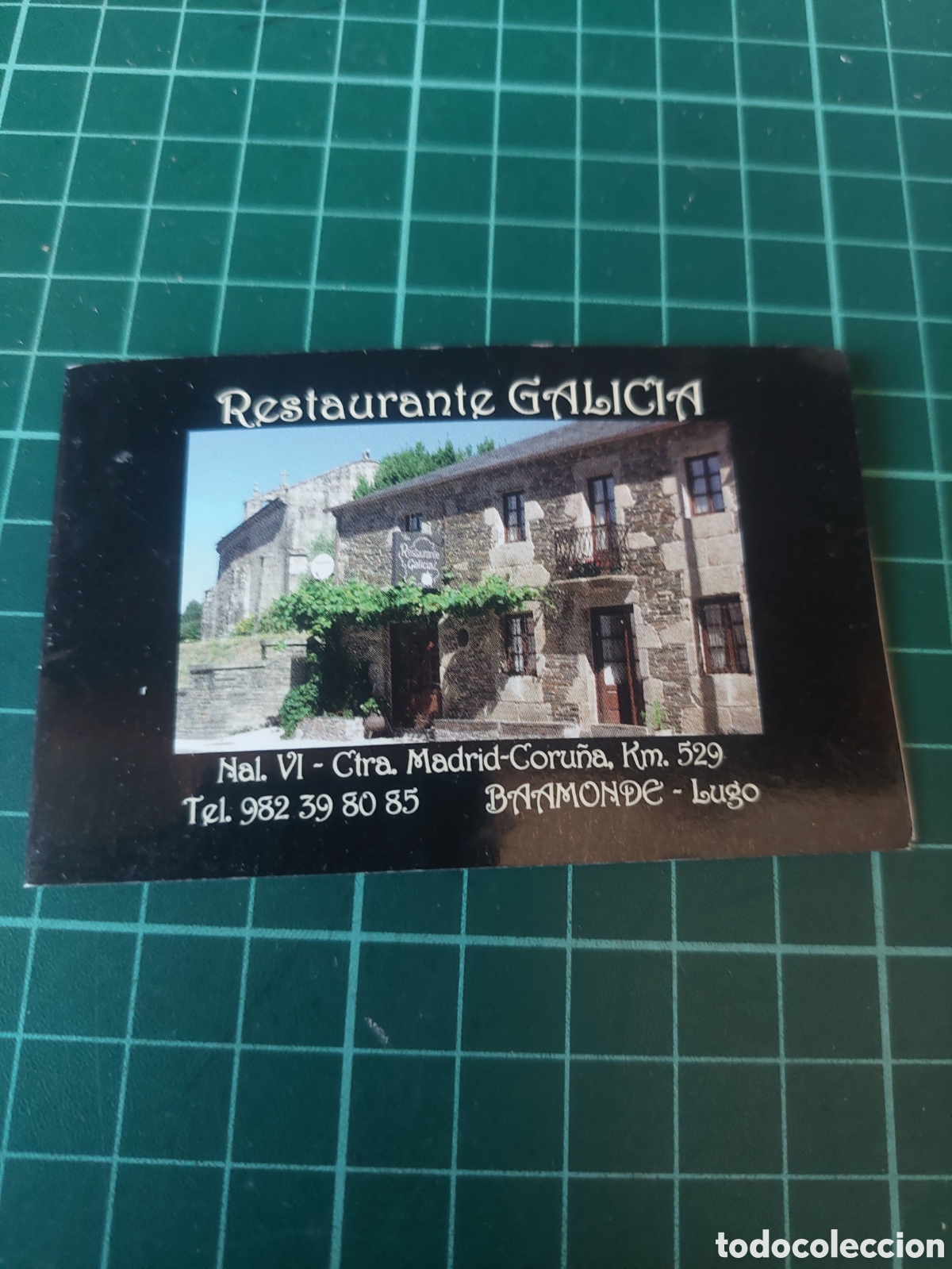 Otros Art&iacute;culos de Coleccionismo en Papel: TARJETA BAAMONDE LUGO RESTAURANTES GALICIA