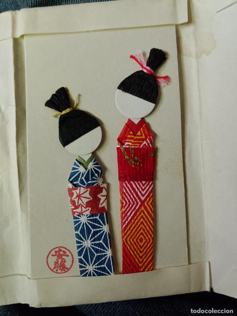 Otros Art&iacute;culos de Coleccionismo en Papel: 2 figuras origami geshia papel