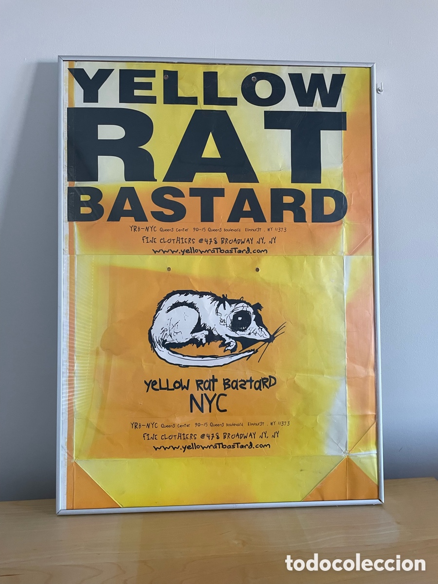 Altri oggetti di carta: P&oacute;ster Bolsa Yellow Rat Bastard NYC original