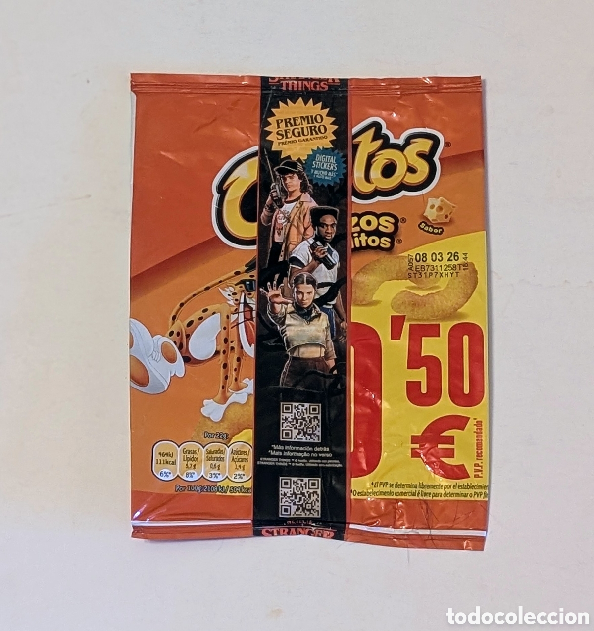 Otros Art&iacute;culos de Coleccionismo en Papel: BOLSA ENVOLTORIO CHEETOS RIZOS STRANGER THINGS