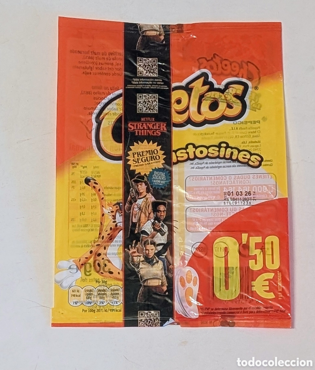 Otros Art&iacute;culos de Coleccionismo en Papel: BOLSA ENVOLTORIO CHEETOS STRANGER THINGS