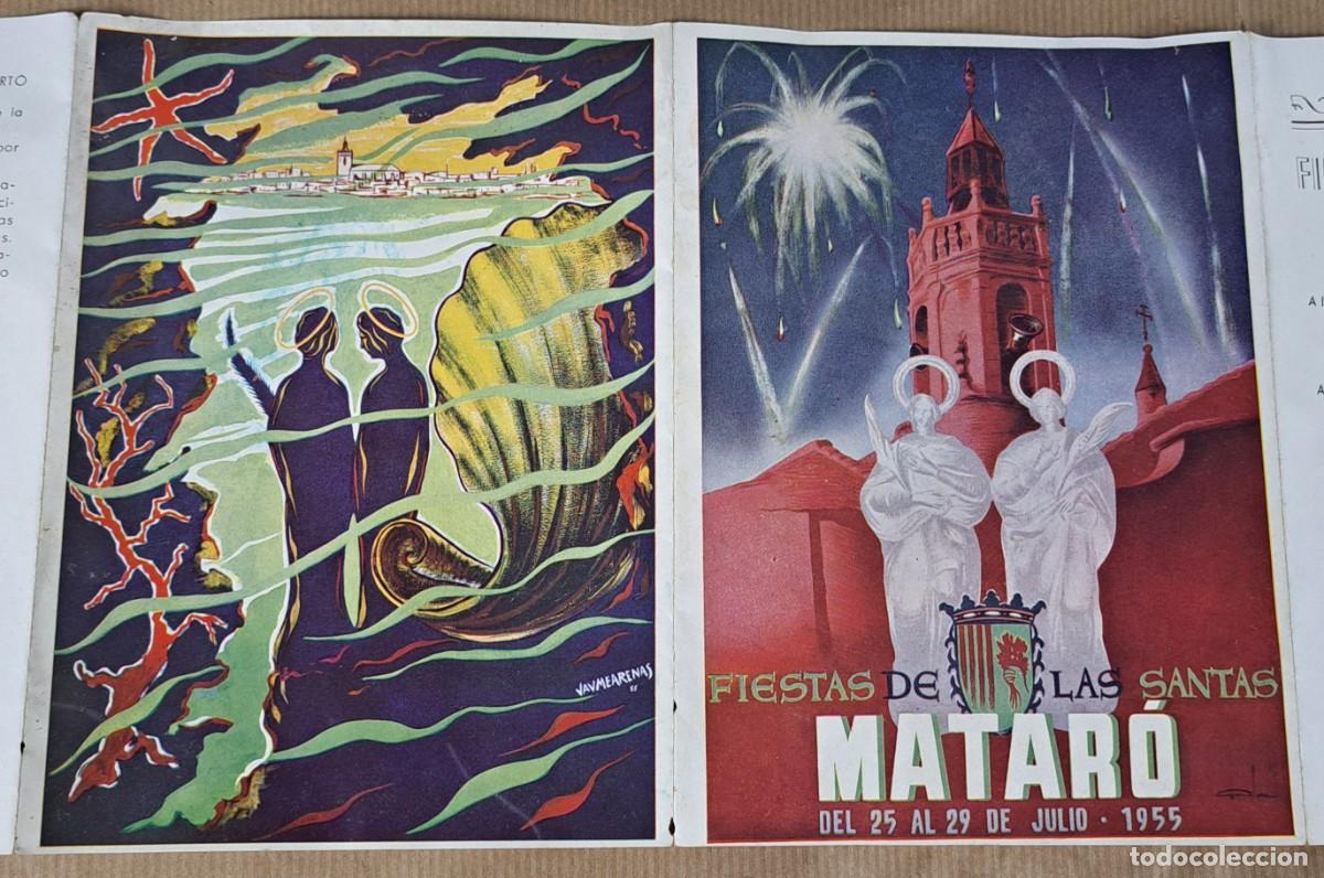 Otros Art&iacute;culos de Coleccionismo en Papel: Programa Fiestas de las Santas Matar&oacute; 1955