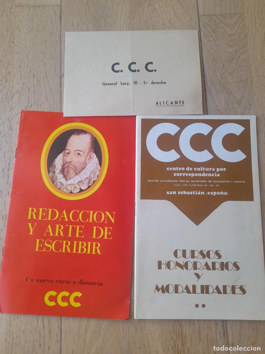 Otros Art&iacute;culos de Coleccionismo en Papel: Materiales de curso a distancia C.C.C. centro de cultura por correspondencia