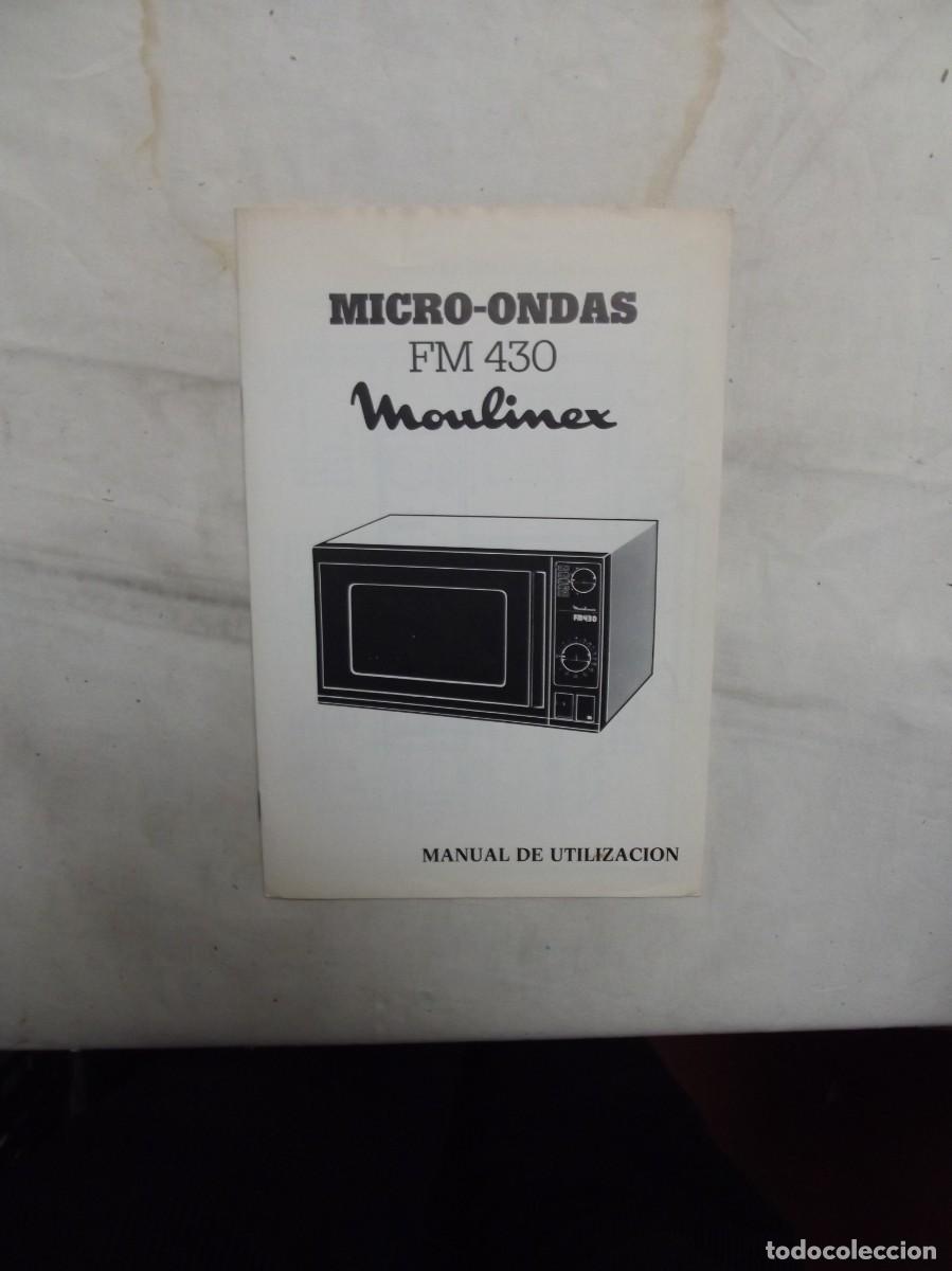 Otros Art&iacute;culos de Coleccionismo en Papel: MANUAL DE UTILIZACION MICRO - ONDAS FM 430 MOULINEX
