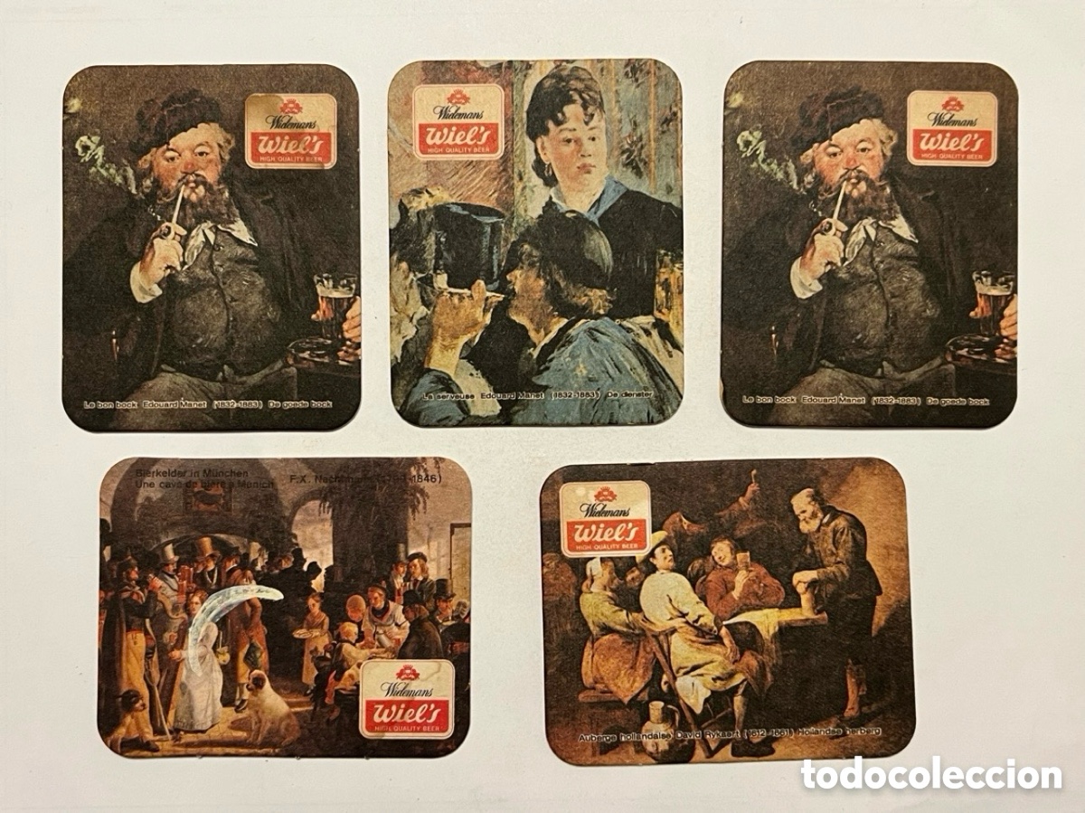 Paper Collecting Others: POSAVASOS ANTIGUOS (5) Cervezas, escenas tabernas Holandesas..