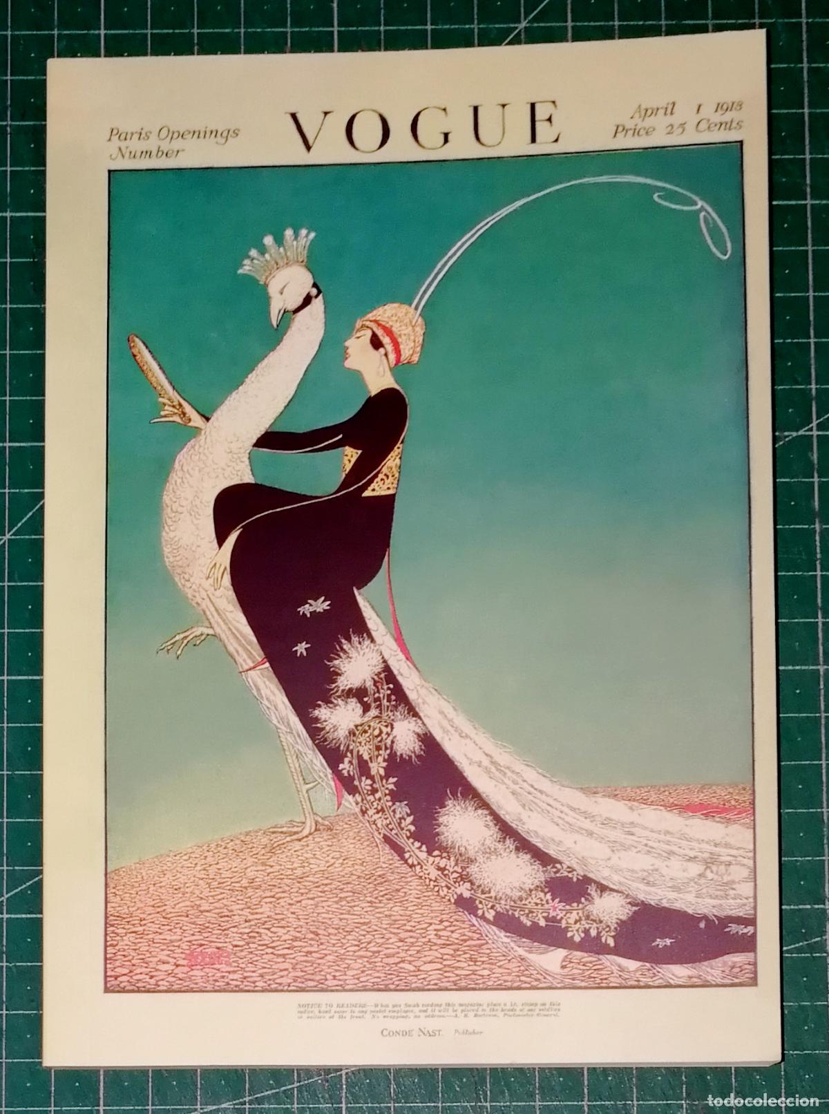 Otros Art&iacute;culos de Coleccionismo en Papel: CUADERNO, BLOC DE NOTAS... PORTADA VOGUE April 1 1918