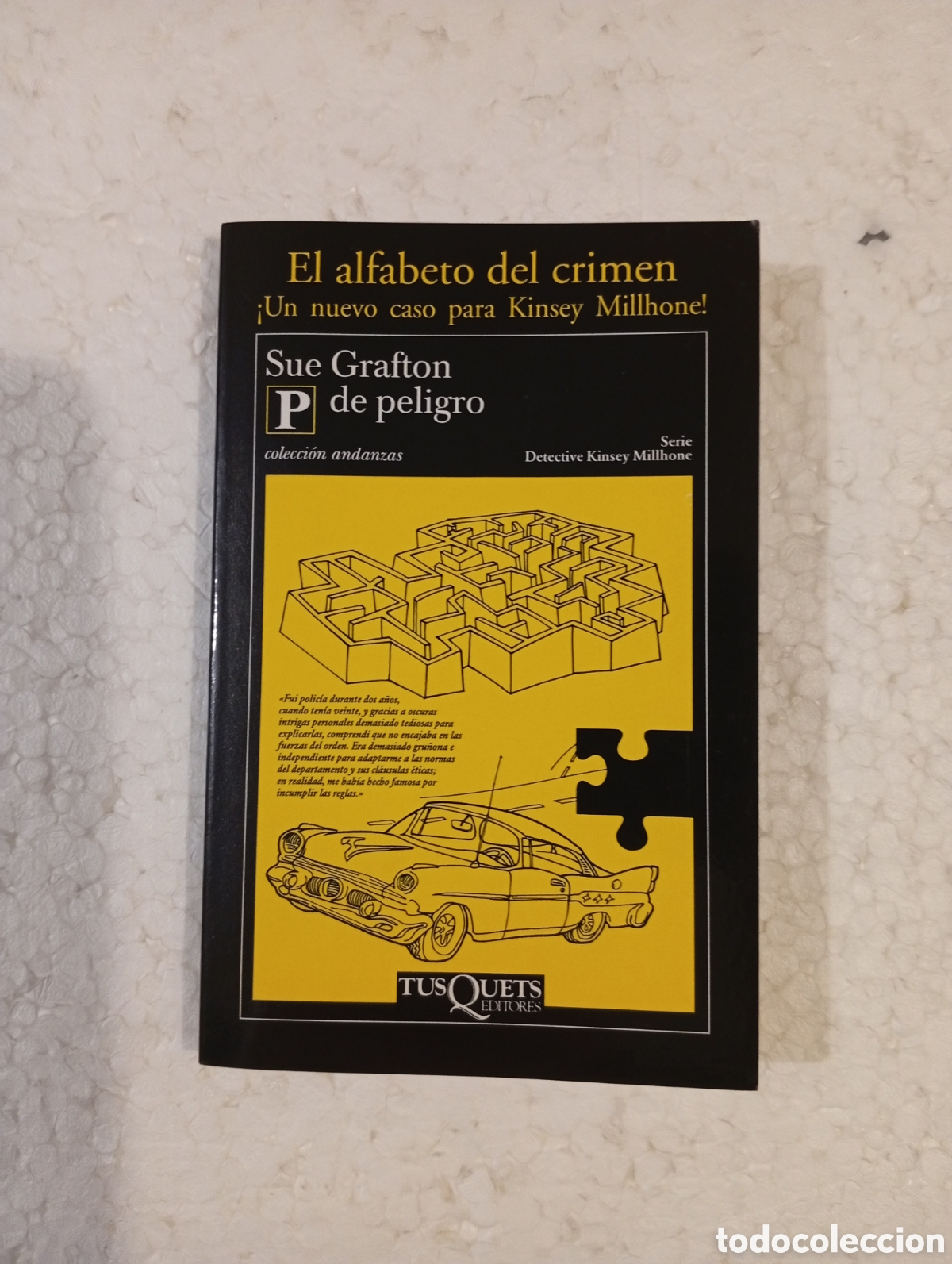 Otros Art&iacute;culos de Coleccionismo en Papel: Libreta en blanco. Sue Grafton. P de peligro. Tusquets. 2002.