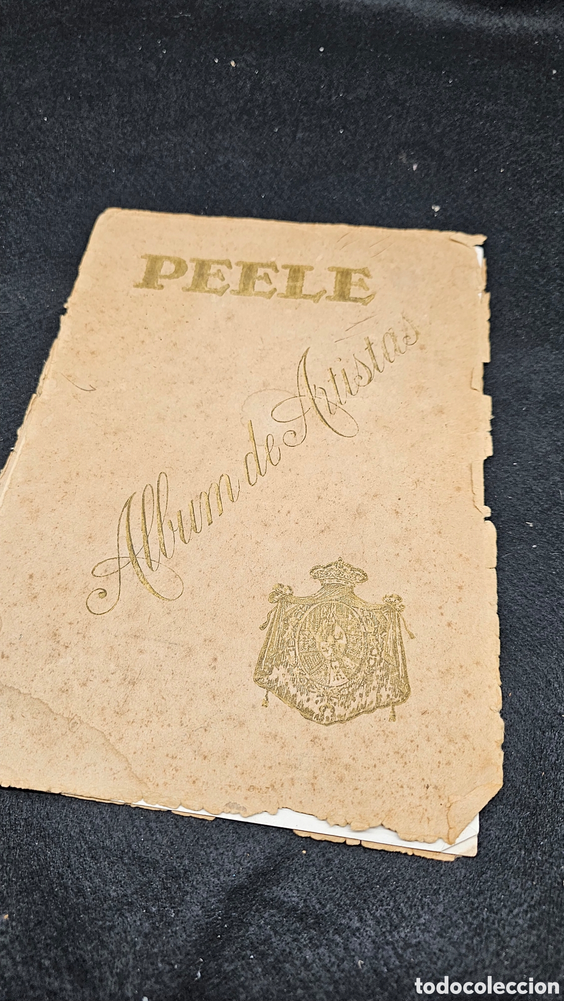 Otros Art&iacute;culos de Coleccionismo en Papel: Antiguo &aacute;lbum de artistas foto impresas de perfumer&iacute;a PEELE
