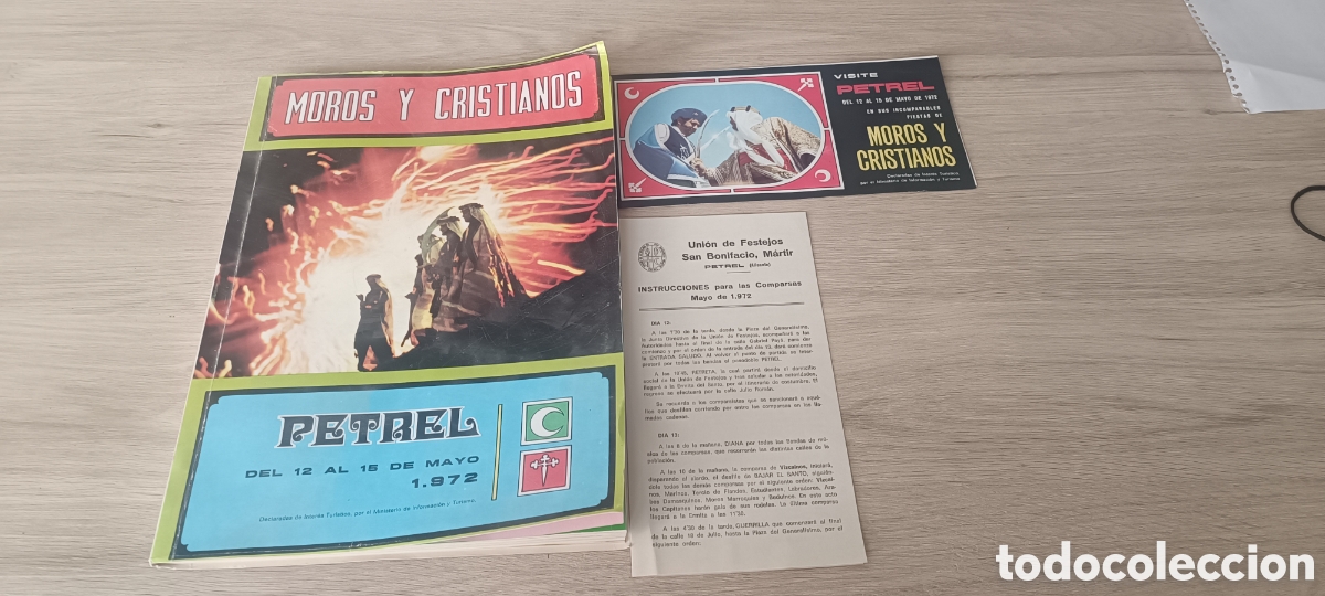 Sammelleidenschaft Andere Papierartikel: Libro Moros y cristianos Petrer a&ntilde;o 1972 revista+programaci&oacute;n+instrucciones comparsas
