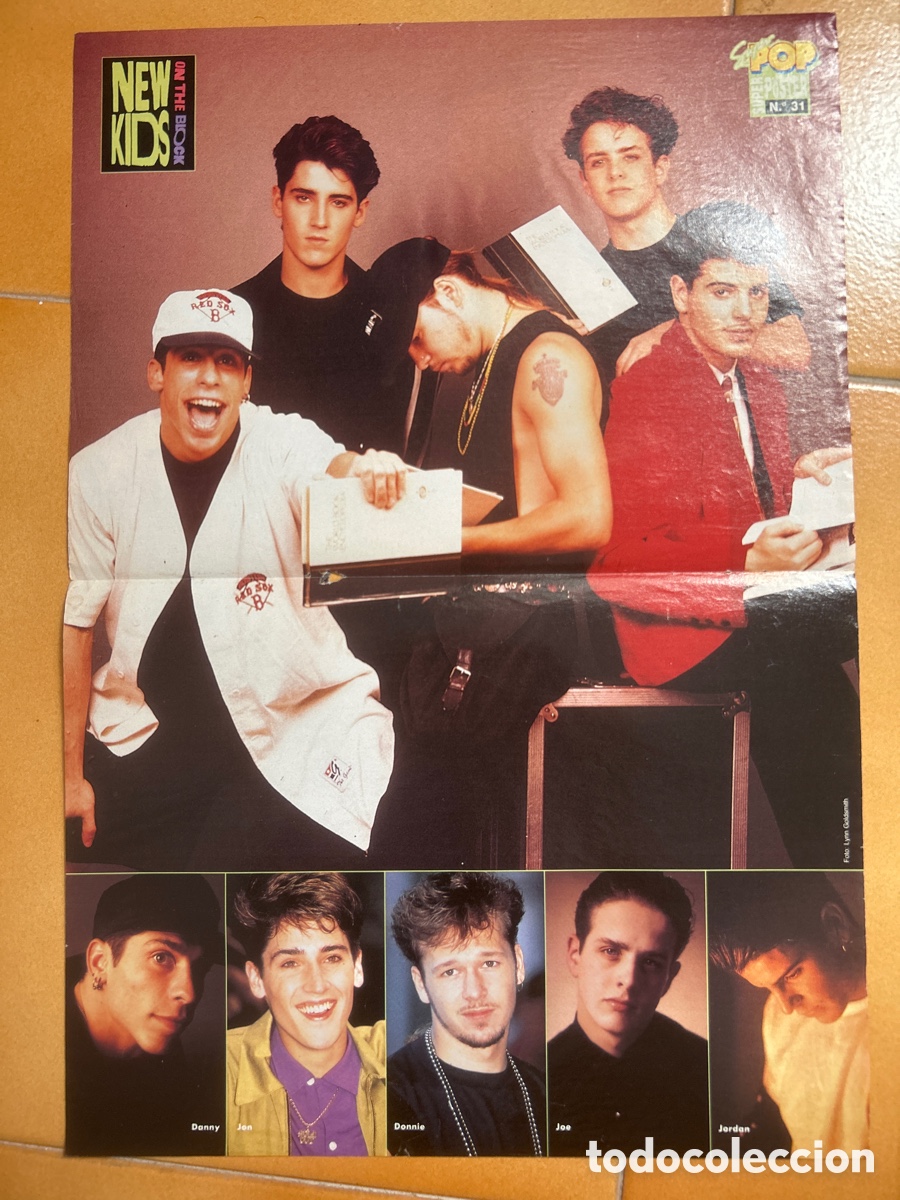 Otros Art&iacute;culos de Coleccionismo en Papel: P&oacute;ster s&uacute;per pop new kids on the block y Alejandro Sanz
