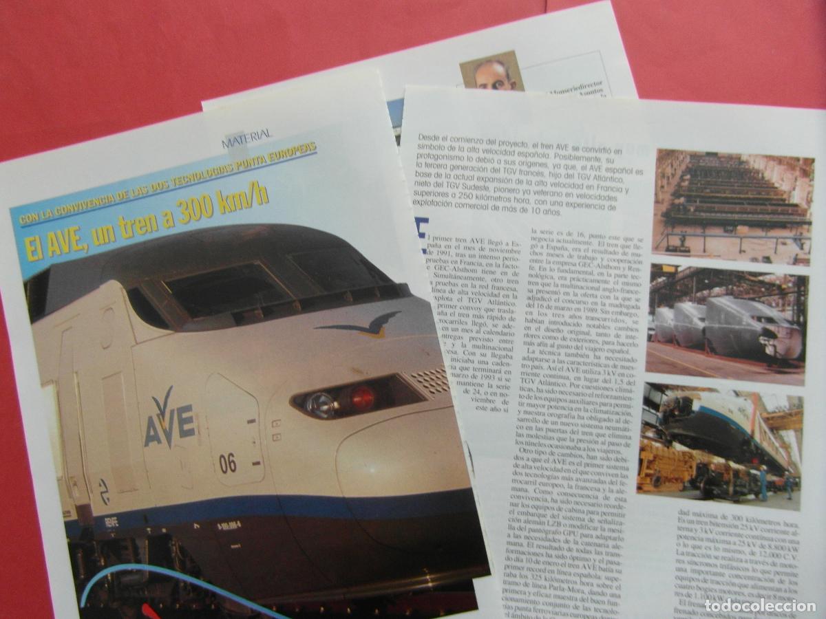 Paper Collecting Others: ARTICULO 1992 - REF: ARTTREN02 - AVE UN TREN A 300 KM/H - 4 PAGINA RENFE