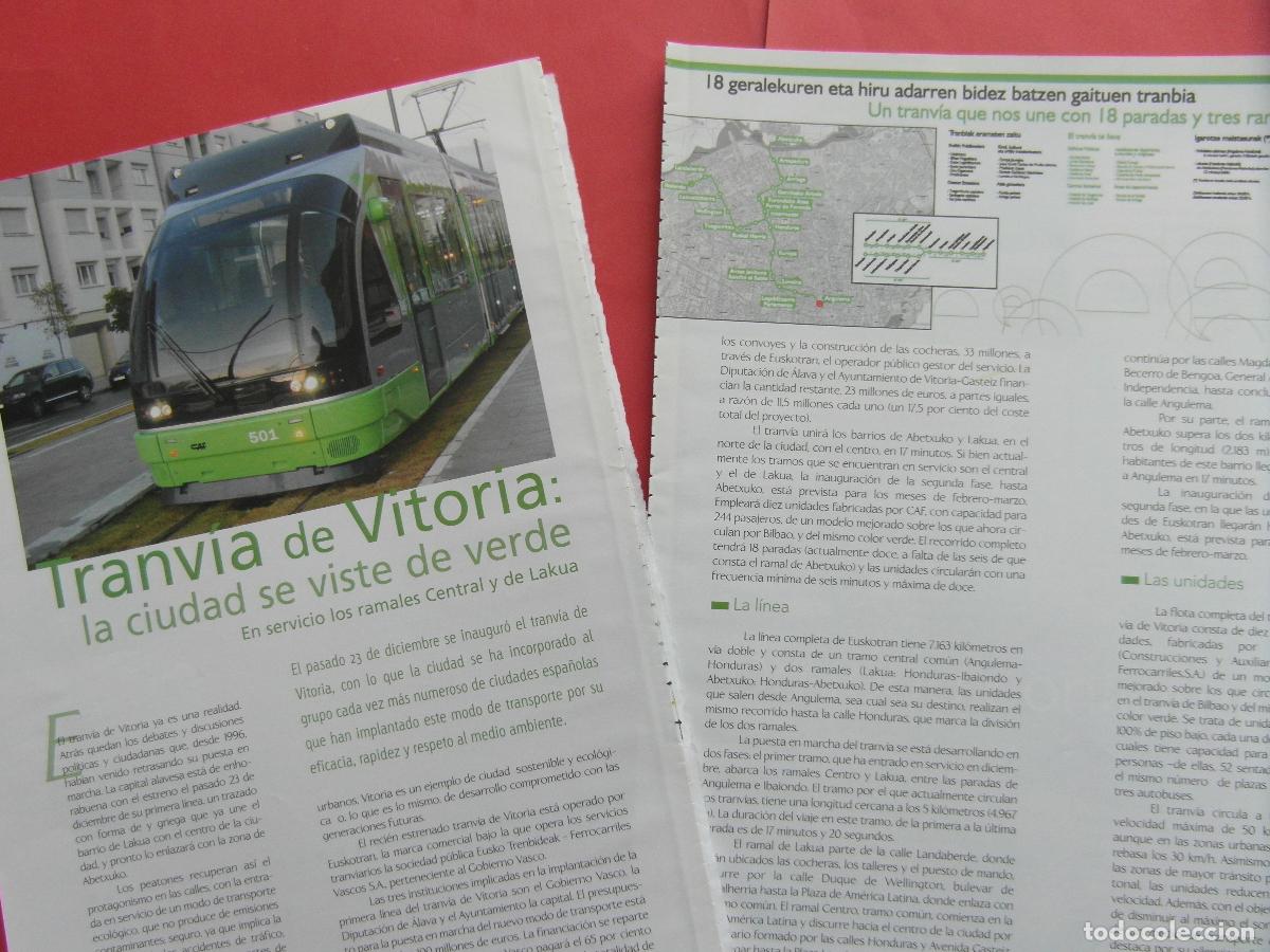 Outros artigos de papel: ARTICULO 2009 - REF: ARTTREN02 - EL TRANVIA DE VITORIA - 4 PAGINAS