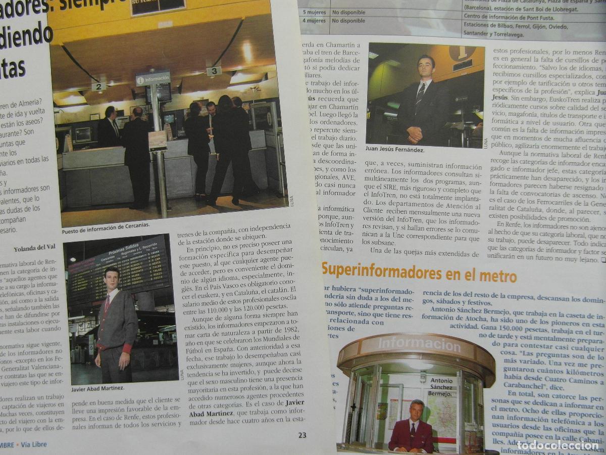 Paper Collecting Others: ARTICULO 1996 - REF: ARTTREN02 - INFORMADORES SUPERINFORMADORES METRO MADRID - 3 PAGINAS