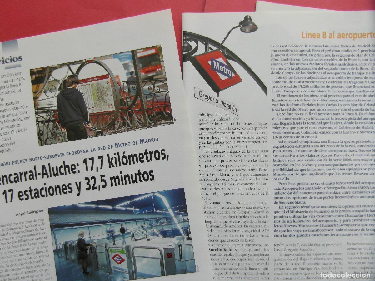 Otros Art&iacute;culos de Coleccionismo en Papel: ARTICULO 1998 - REF: ARTTREN02 FUENCARRAL ALUCHE METRO MADRID PLANO - JEFE ESTACION METRO BARCELONA