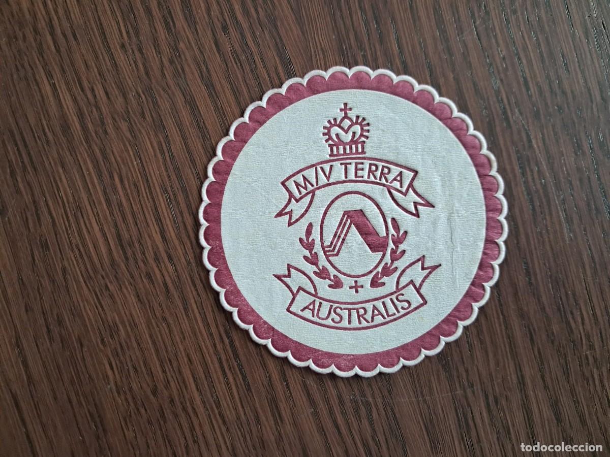 Otros Art&iacute;culos de Coleccionismo en Papel: posavasos de publicidad, M/V terra Australis.