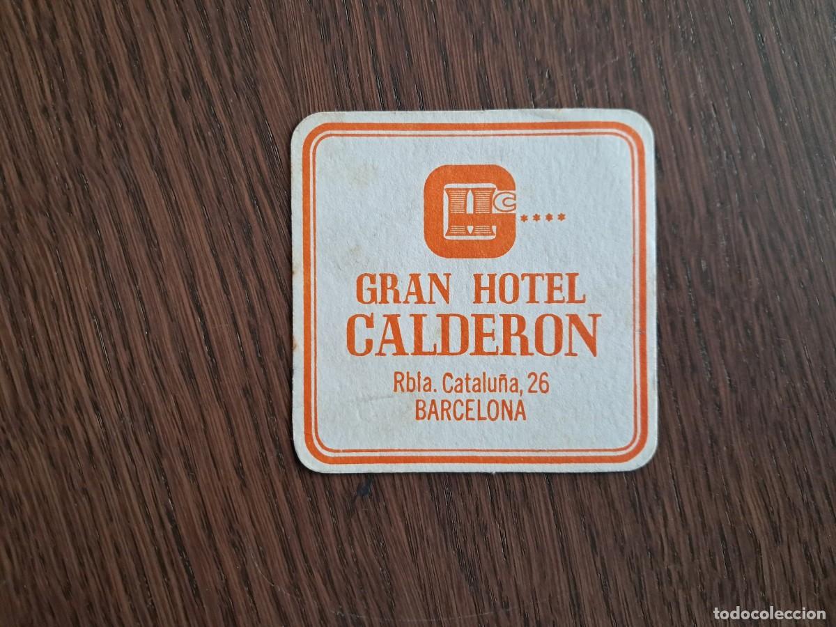 Otros Art&iacute;culos de Coleccionismo en Papel: posavasos de publicidad, Gran hotel Calder&oacute;n, Barcelona.