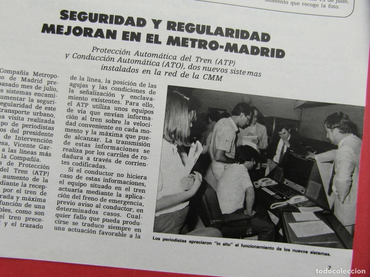 Outros artigos de papel: ARTICULO 1983 - REF: ARTTREN02 - ATP Y ATO EN METRO DE MADRID LINEAS 6 7 8 Y 9 - 1 PAGINA
