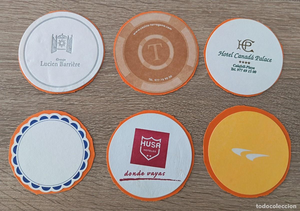 Otros Art&iacute;culos de Coleccionismo en Papel: 6 Posavasos. Diferentes. Varios colores. Redondos. Con cartulina por detras.