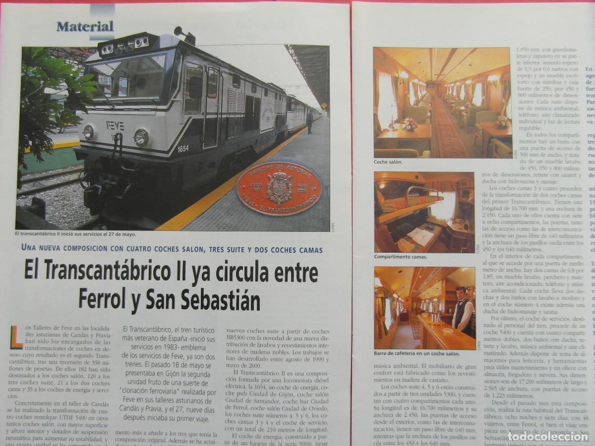 Outros artigos de papel: ARTICULO 2000 - REF: ARTTREN02 - EL TRANSCANTABRICO II FERROL SAN SEBASTIAN - 3 PAGINAS