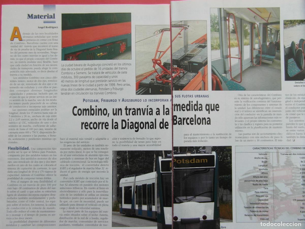 Sammelleidenschaft Andere Papierartikel: ARTICULO 1998 - REF: ARTTREN02 - COMBINO EL TRANVIA DE LA DIAGONAL BARCELONA - 2 PAGINAS