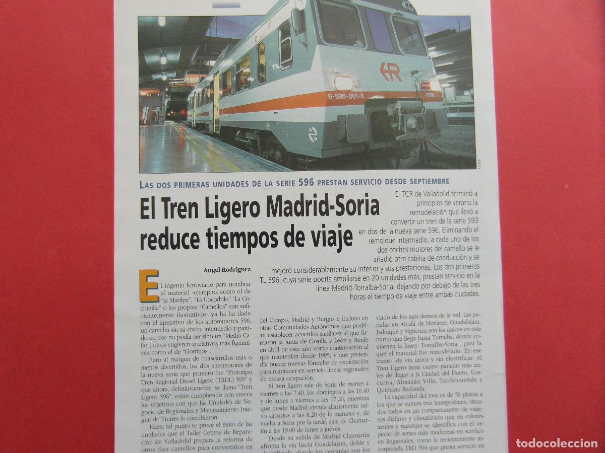 Paper Collecting Others: ARTICULO 1997 - REF: ARTTREN02 - TREN LIGERO MADRID SORIA - 1 PAGINAS