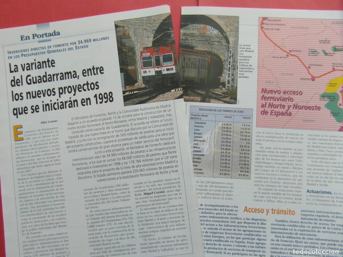 Paper Collecting Others: ARTICULO 1997 - REF: ARTTREN02 - LA VARIANTE DE GUADARRAMA - 3 PAGINAS