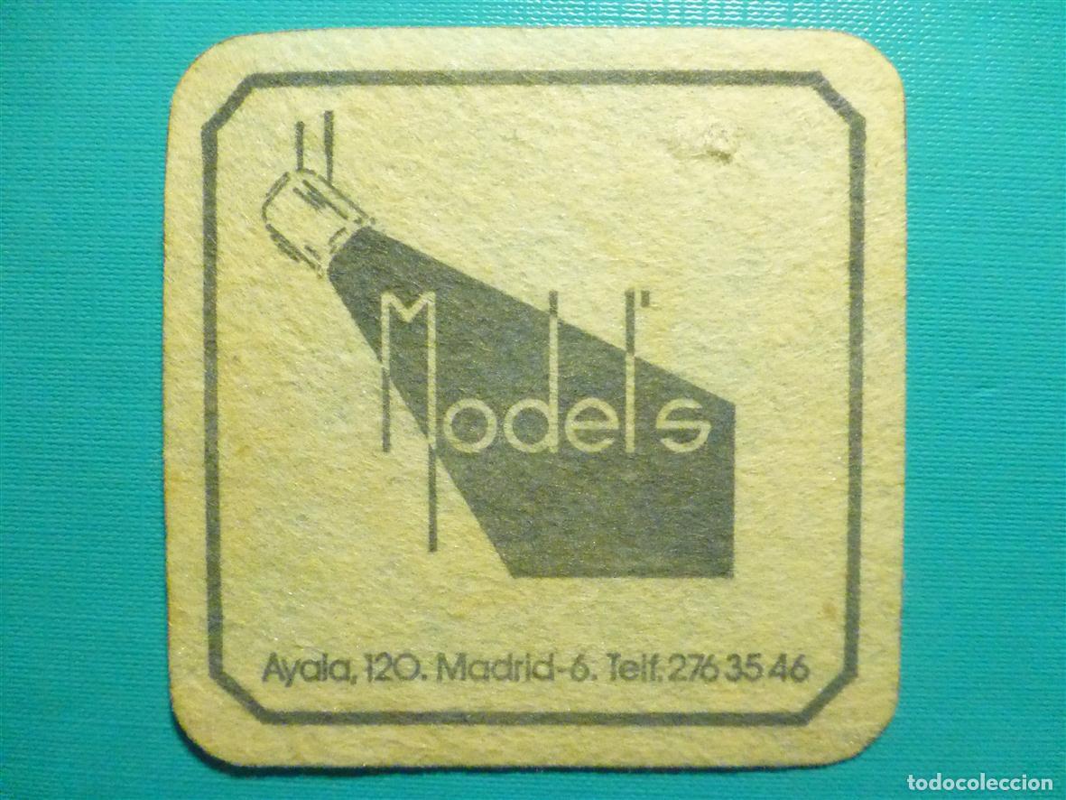 Altri oggetti di carta: Posavasos Pub - Disco Bar - Discoteca - Model&acute;s - Ayala, 120 - Madrid - Fieltro