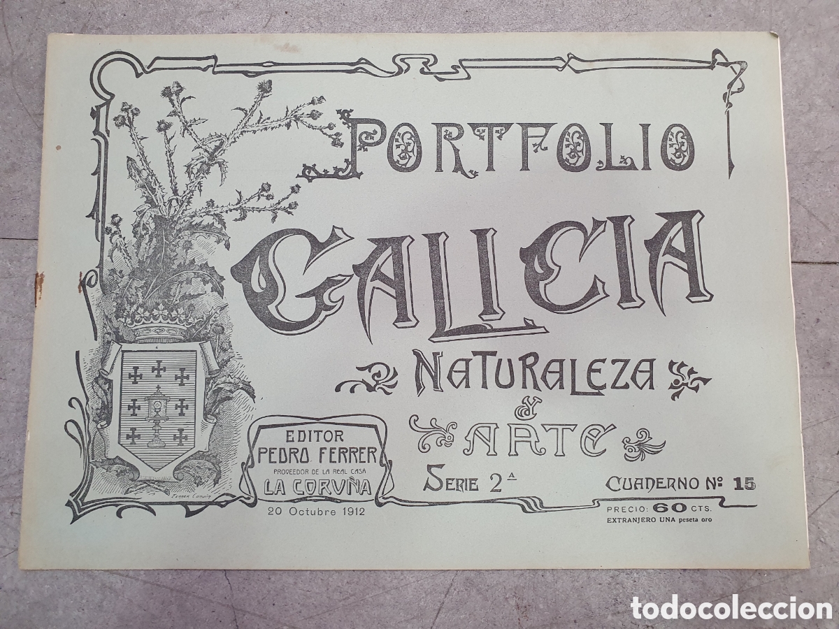 Otros art&iacute;culos de coleccionismo en papel: Portfolio de Galicia. Pedro Ferrer. Cuaderno n&deg;15. (L131)