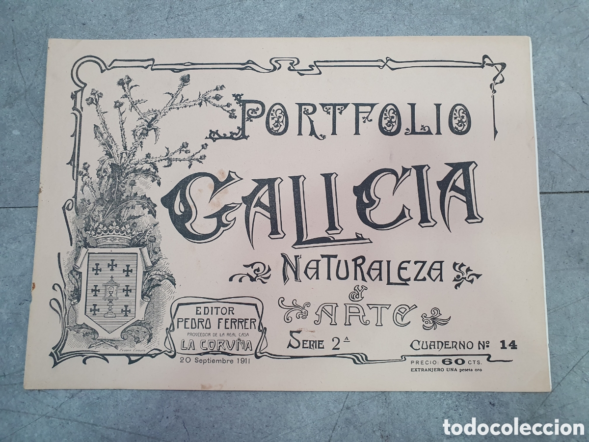 Otros art&iacute;culos de coleccionismo en papel: Portfolio de Galicia. Pedro Ferrer. Cuaderno n&deg;14. (L131)