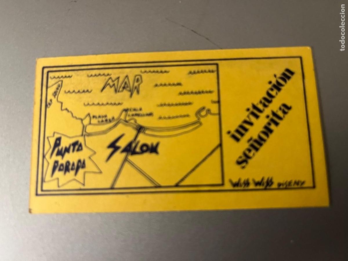 Otros Art&iacute;culos de Coleccionismo en Papel: invitaci&oacute;n Disco Punta Dorada Salou Tarragona