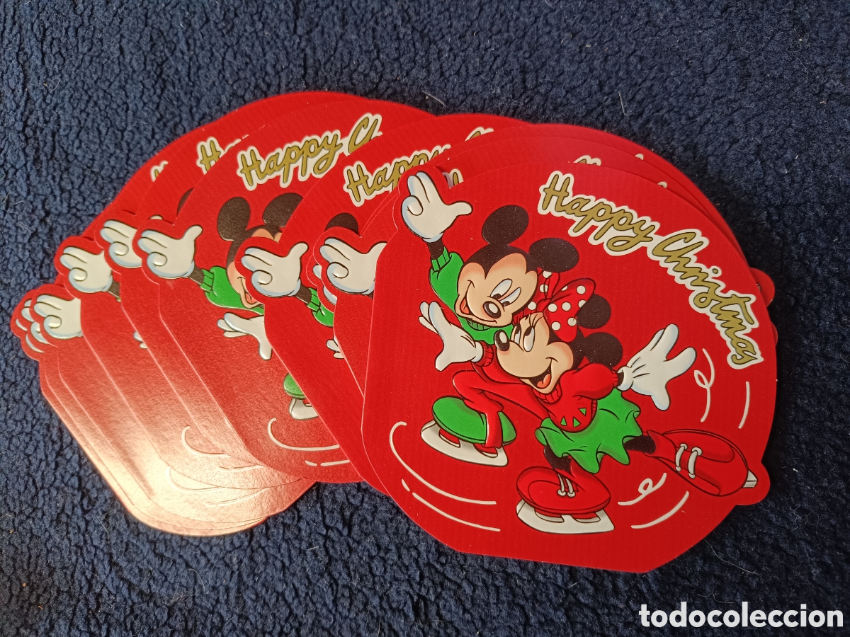 Otros Art&iacute;culos de Coleccionismo en Papel: Lote de 10 felicitaciones de navidad Mickey Mouse.