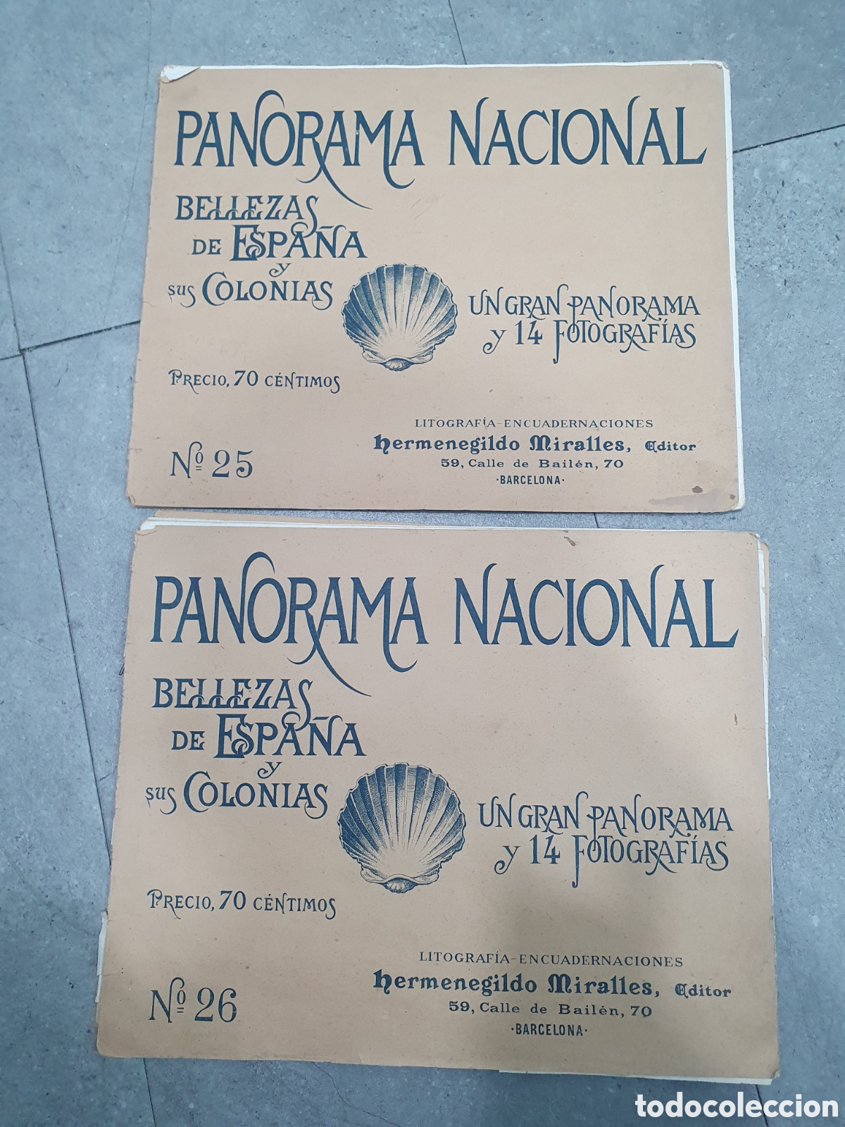 Otros art&iacute;culos de coleccionismo en papel: Panorama Nacional. Bellezas de Espa&ntilde;a y sus colonias. N&uacute;meros 25 y 26. (L98)