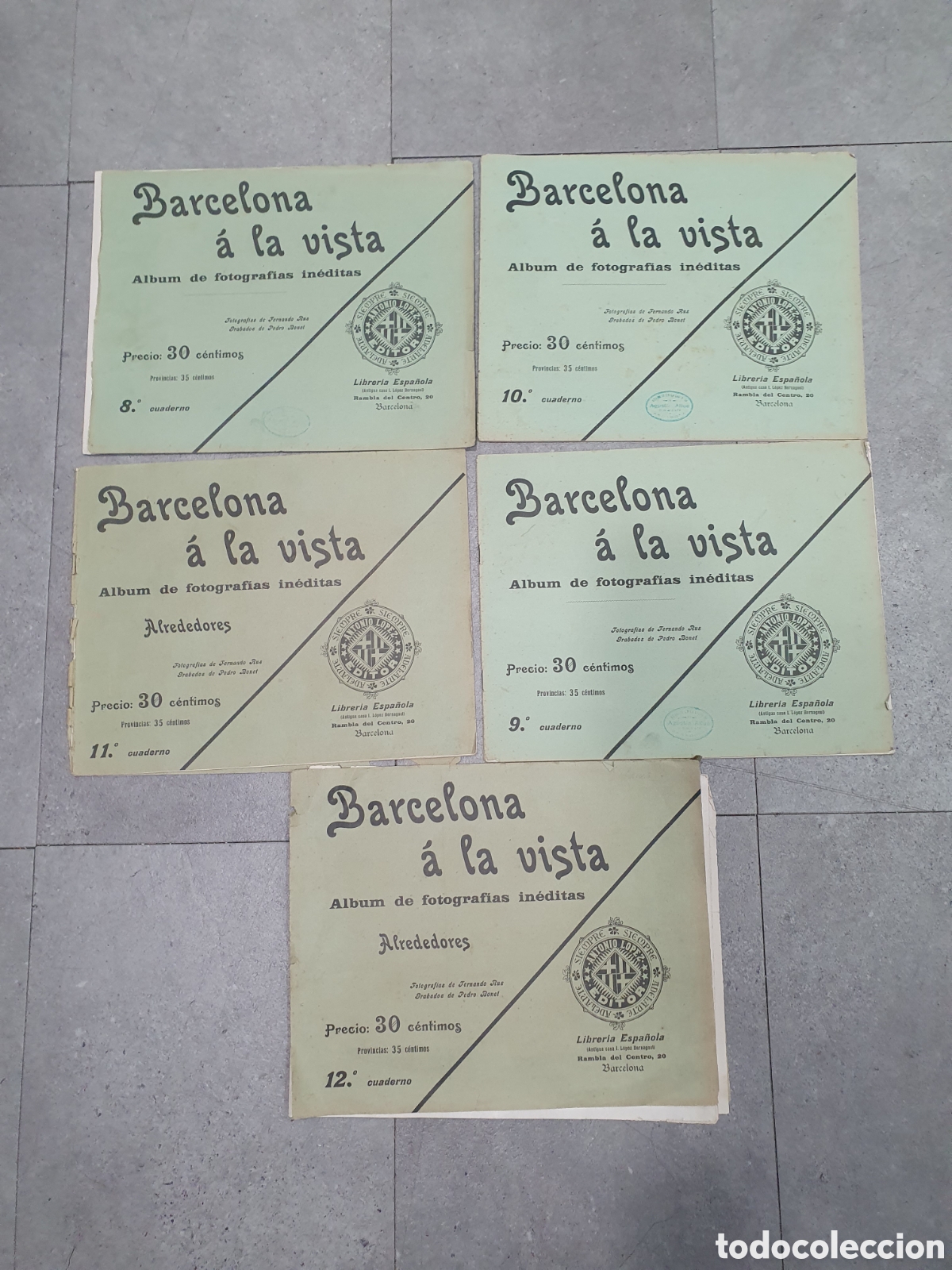 Otros art&iacute;culos de coleccionismo en papel: Barcelona a la vista. 5 portfolios. (L98)