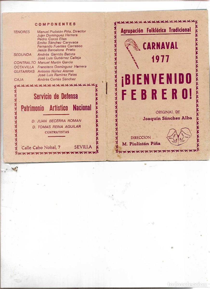 Otros Art&iacute;culos de Coleccionismo en Papel: AGRUPACION FOLKLORICA CARNAVAL 1977