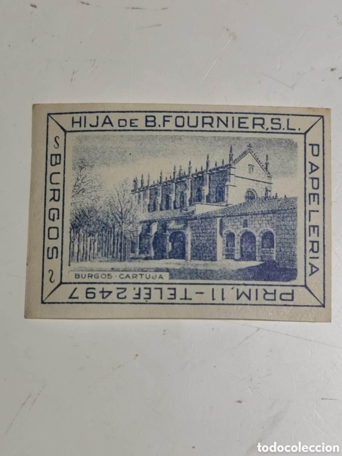 Otros Art&iacute;culos de Coleccionismo en Papel: Vi&ntilde;etas Burgos ( hija B. Fournier).